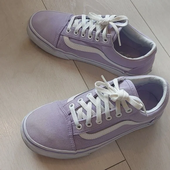 Lilac Purple Old Skool Vans US M6/W7.5 EUC - Picture 7 of 12